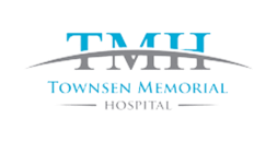 A green background with the words tmii and downsen memorial hospital.